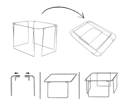 Premium Dolap İçi Düzenleyici Hurç – Çelik Çerçeveli | Pencereli Organizer Kutu - GTG DISCOVER