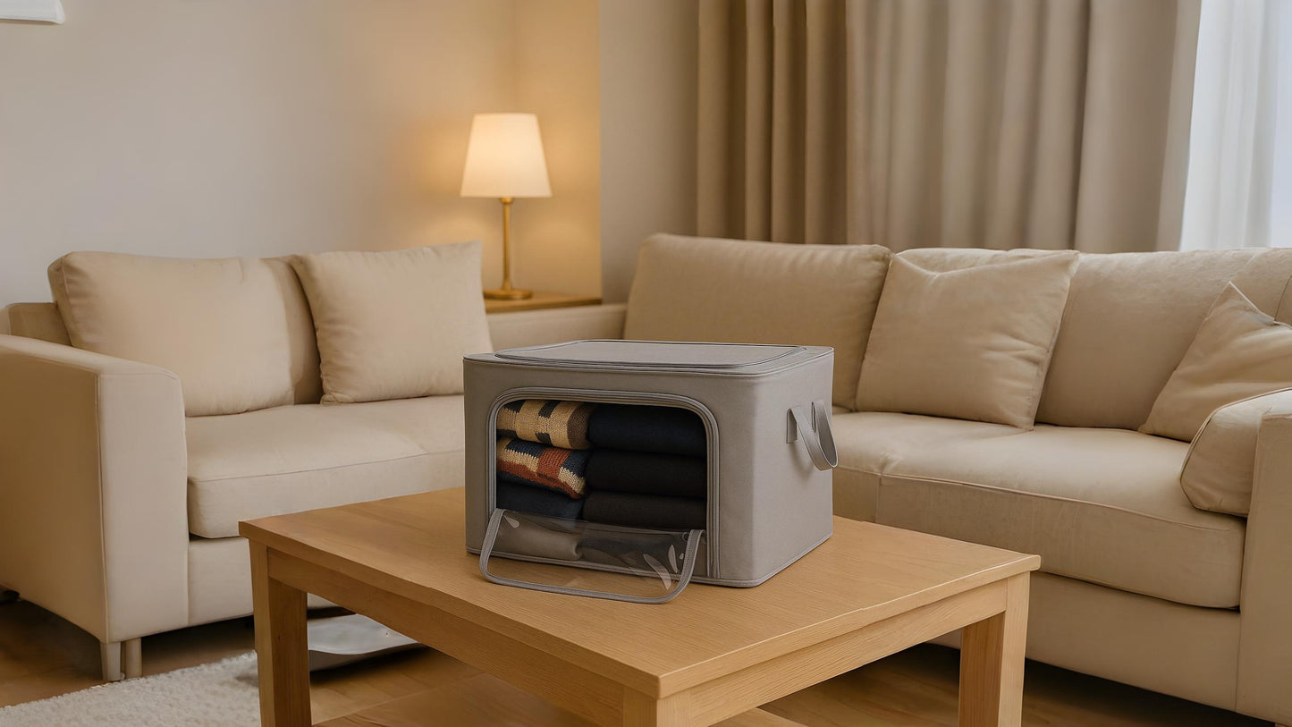 Premium Dolap İçi Düzenleyici Hurç – Çelik Çerçeveli | Pencereli Organizer Kutu - GTG DISCOVER