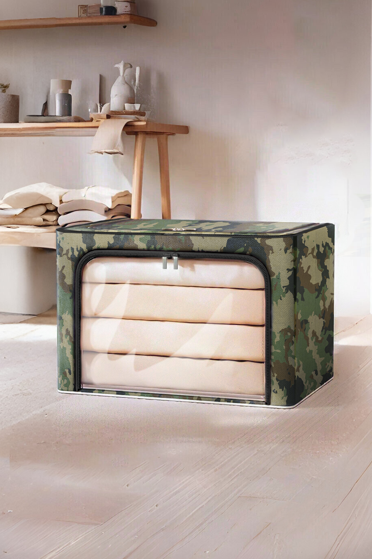 Premium Dolap İçi Düzenleyici Hurç – Çelik Çerçeveli | Pencereli Organizer Kutu - GTG DISCOVER