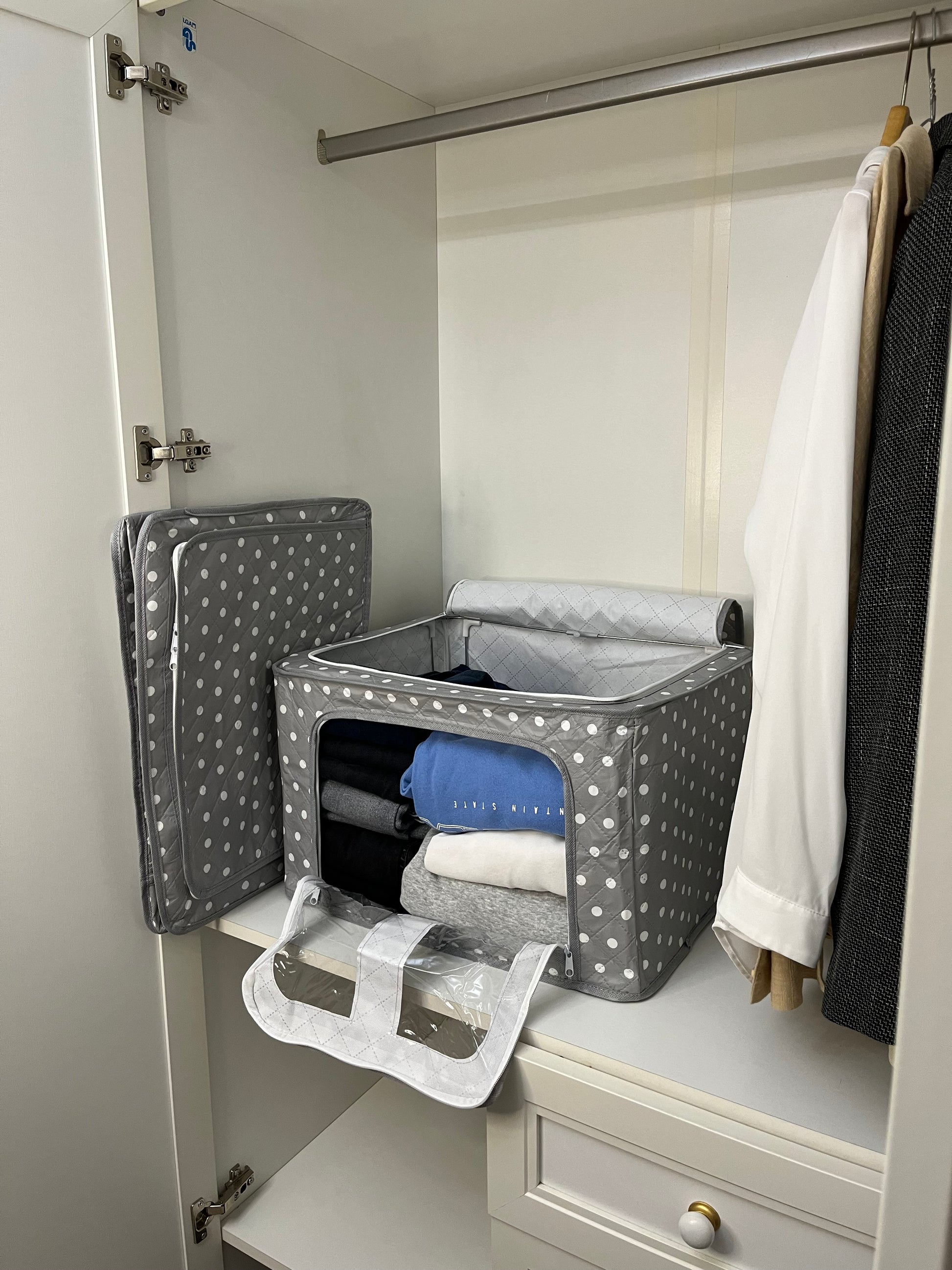 Premium Dolap İçi Düzenleyici Hurç – Çelik Çerçeveli | Pencereli Organizer Kutu - GTG DISCOVER