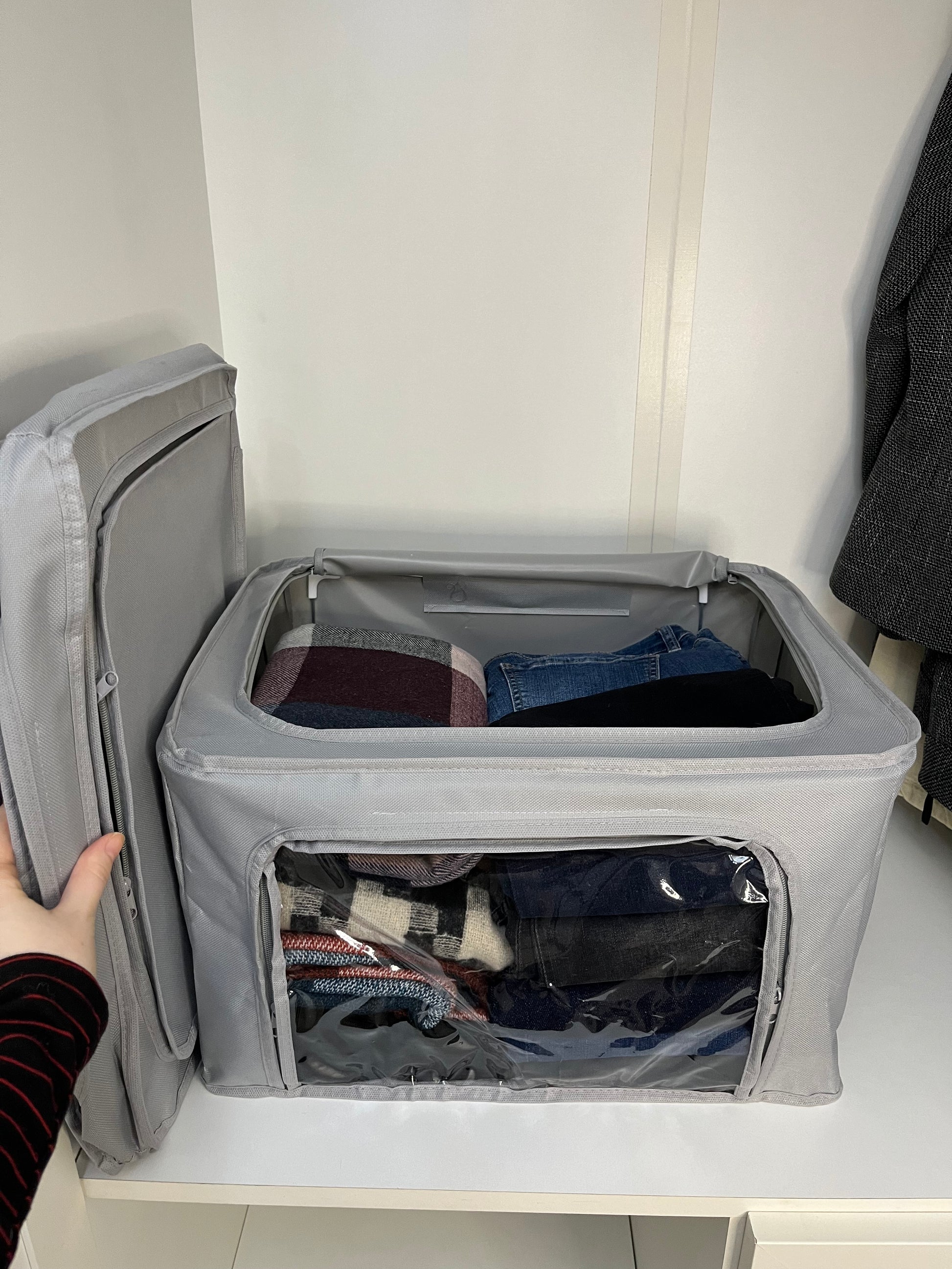 Premium Dolap İçi Düzenleyici Hurç – Çelik Çerçeveli | Pencereli Organizer Kutu - GTG DISCOVER