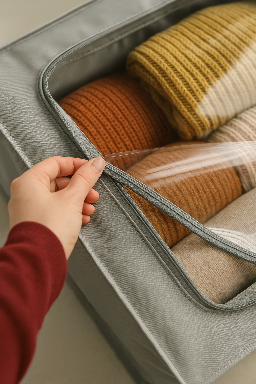 Baza Altı Hurç | Çelik Destekli, Katlanabilir, Nefes Alabilen ve Fermuarlı Saklama Hurcu - GTG DISCOVER